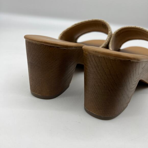 a.n.a Womens Robinson Heeled Sandals Natural Brown Size 10M - Picture 9 of 10